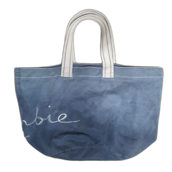 Abercrombie Vintage Y2K Tote Bag Casual Everyday School Blue-Gray - Picture 2 of 7